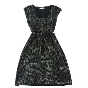 Black and White Patterned Dress